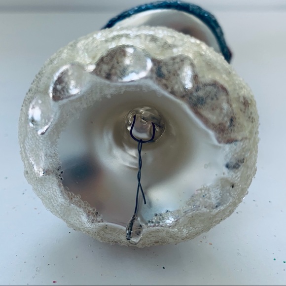 Vintage Germany Santa Bell Glass Ornament - Picture 4 of 8